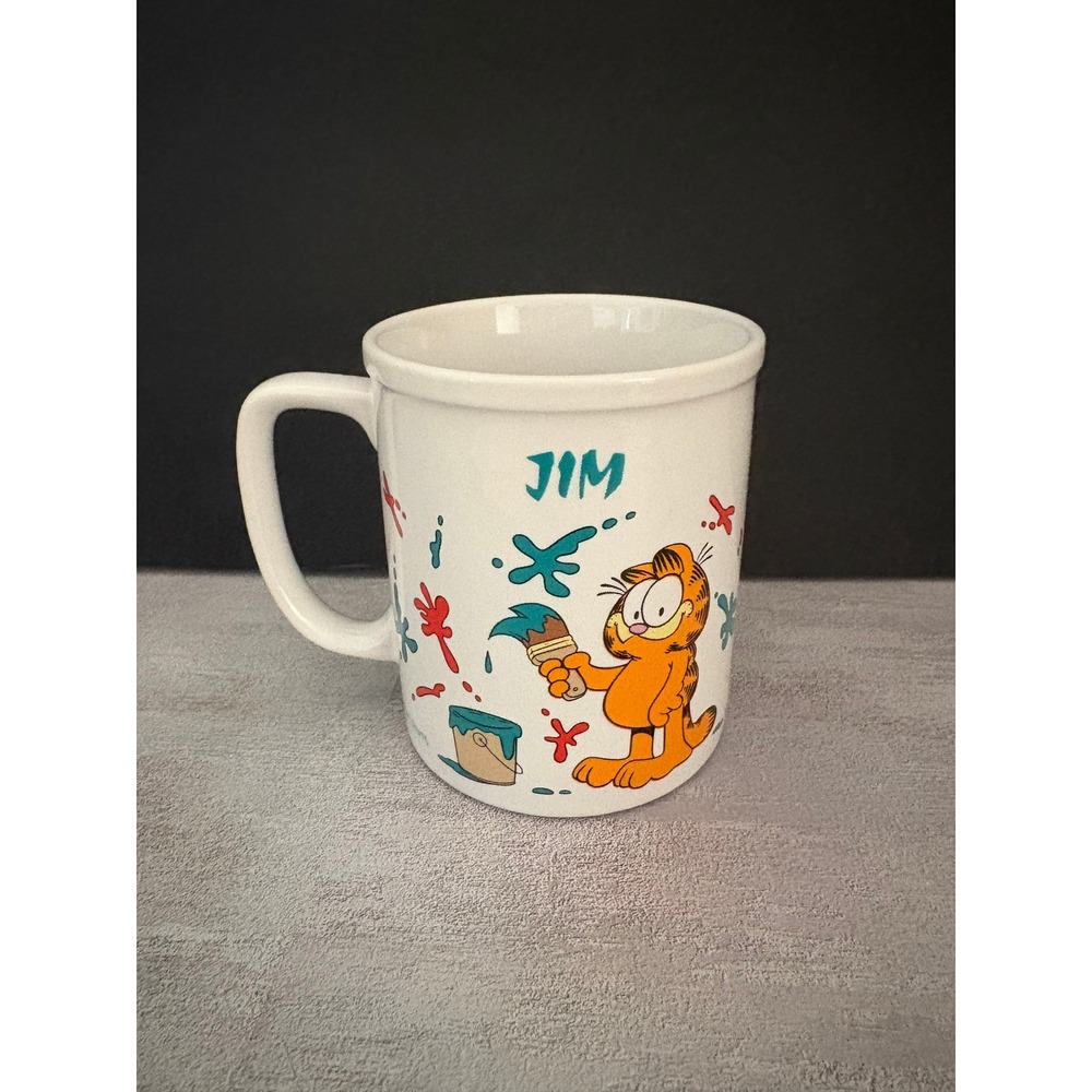 Enesco Garfield Vintage 1978 Coffee Mug Ceramic Jim Davis Art 3.75in Retro 70s